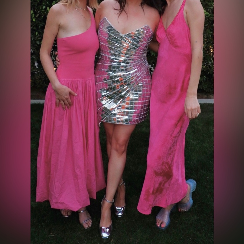 Retrofete Silver Sequin Women's ‘Aura’ Mini Dress - Picture 8 of 9